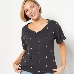 candace cameron bure Butterfly patern shirt , Large